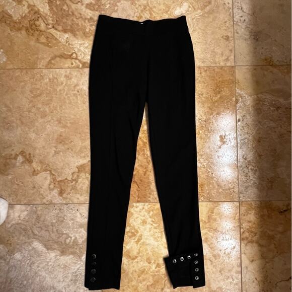 NEW Cache Ponte Knit Equestrian Riding Leggings Snap Ankle Length Black NWOT - Picture 9 of 14